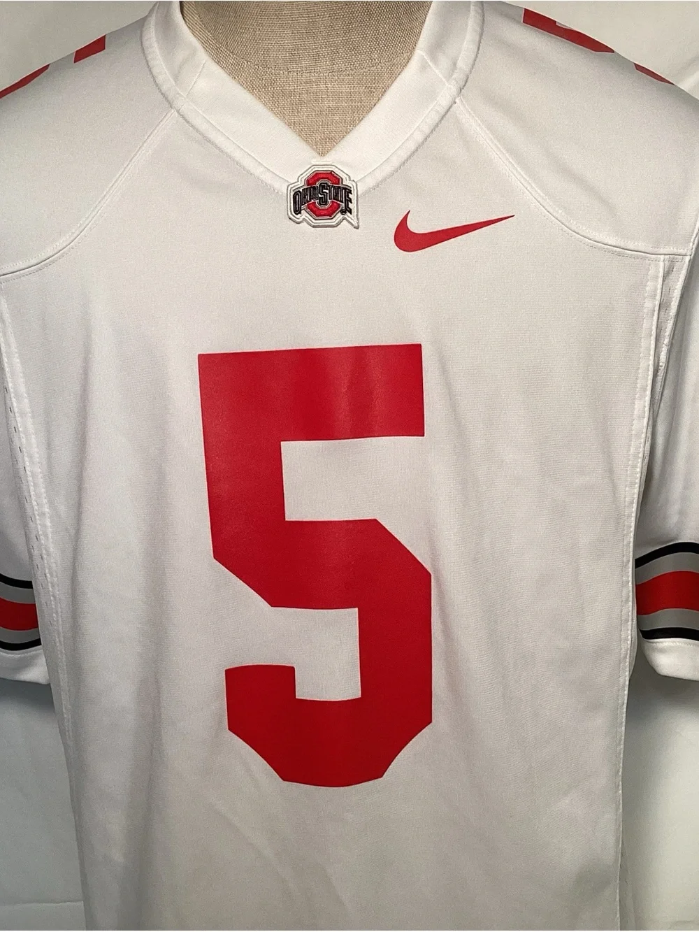 Ohio State Buckeyes Nike White and Red Football Jersey Men’s Size Medium